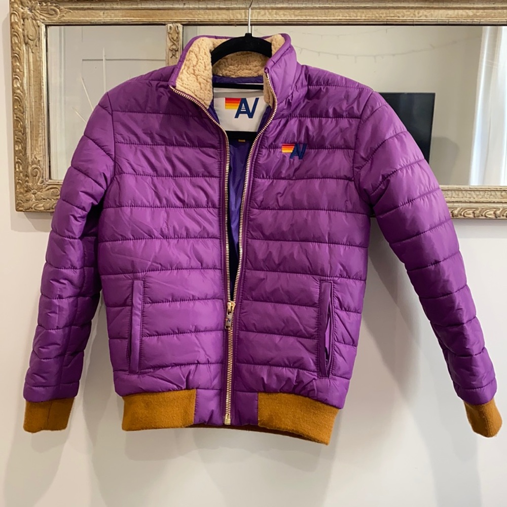 Aviator Nation Coat Size 10 💛🧡❤️💜